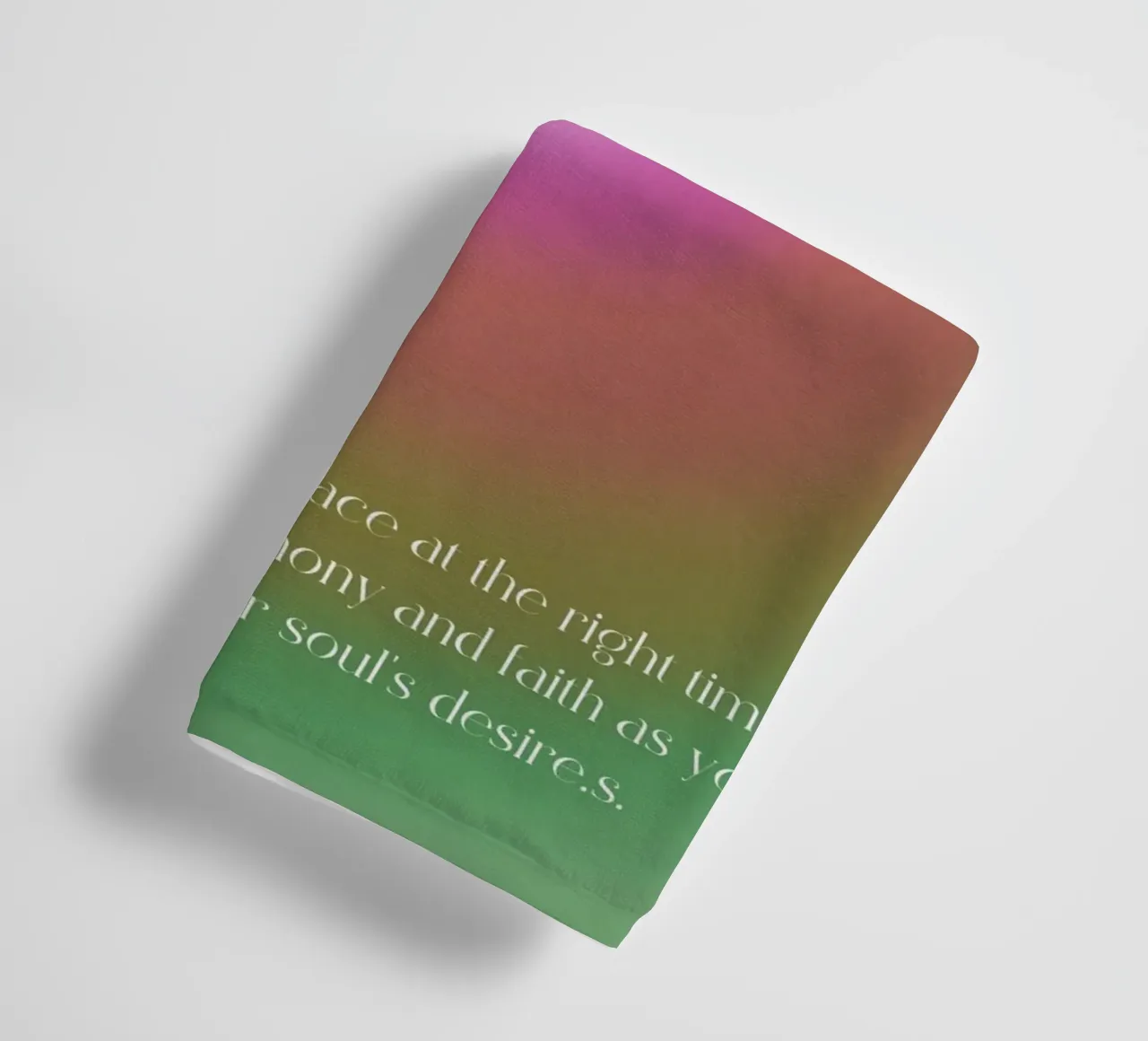 Angel No. 222 Alignment Pink Green Aura Poster Art towel by homdeco