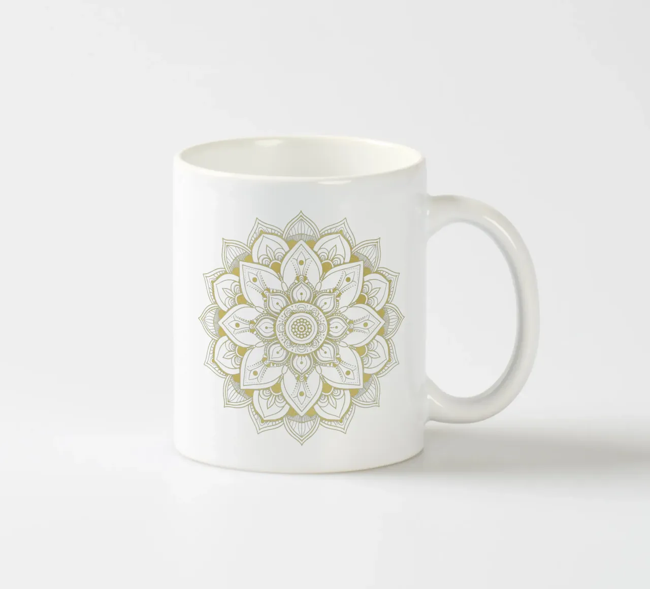 Mandala d'oro tazza in ceramica da Spiritual Touch