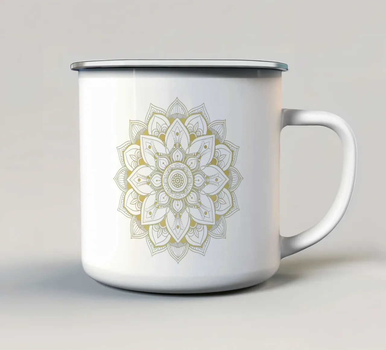Mandala d'oro tazza in smalto da Spiritual Touch