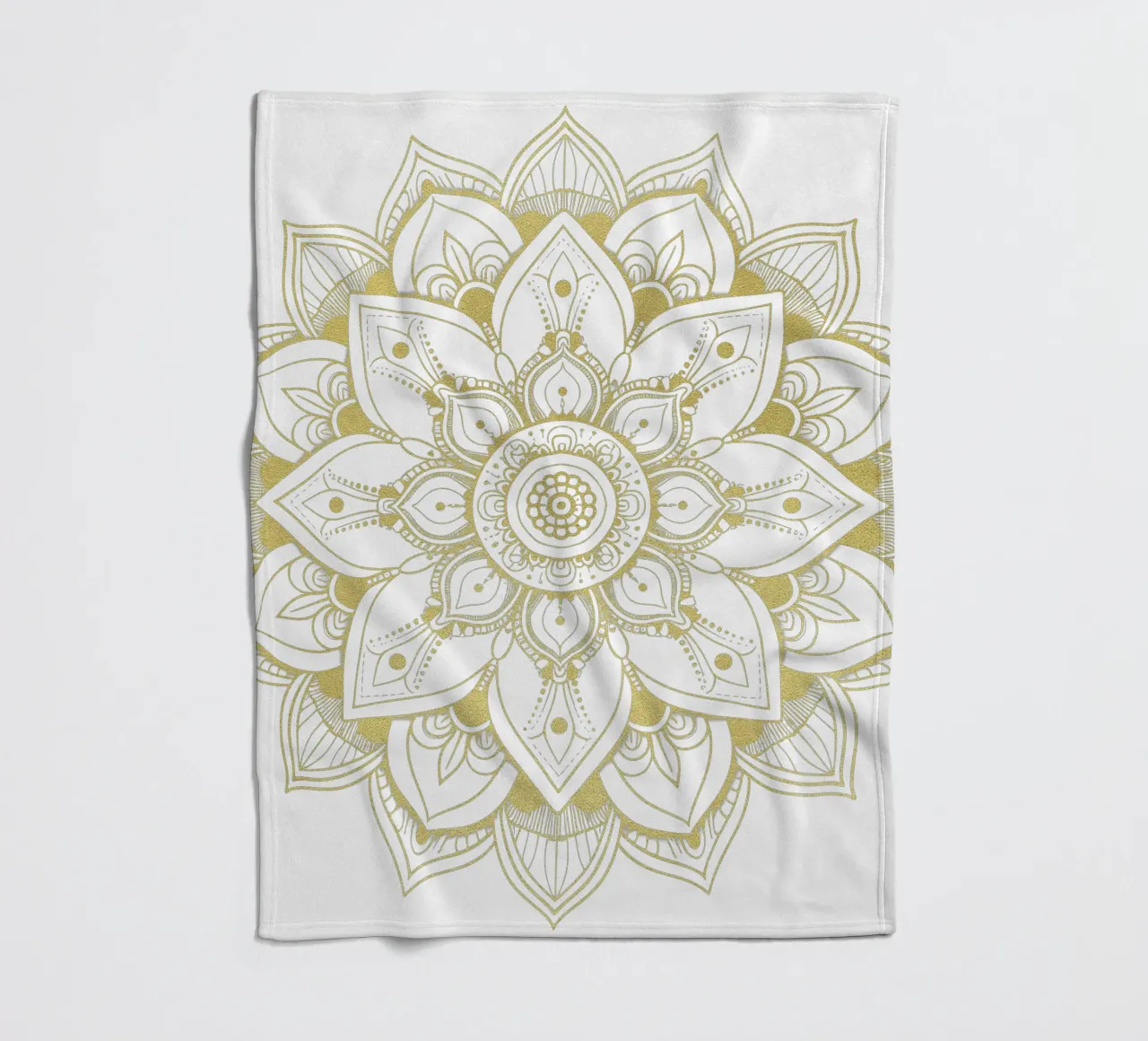 Mandala d'oro coperta in pile da Spiritual Touch