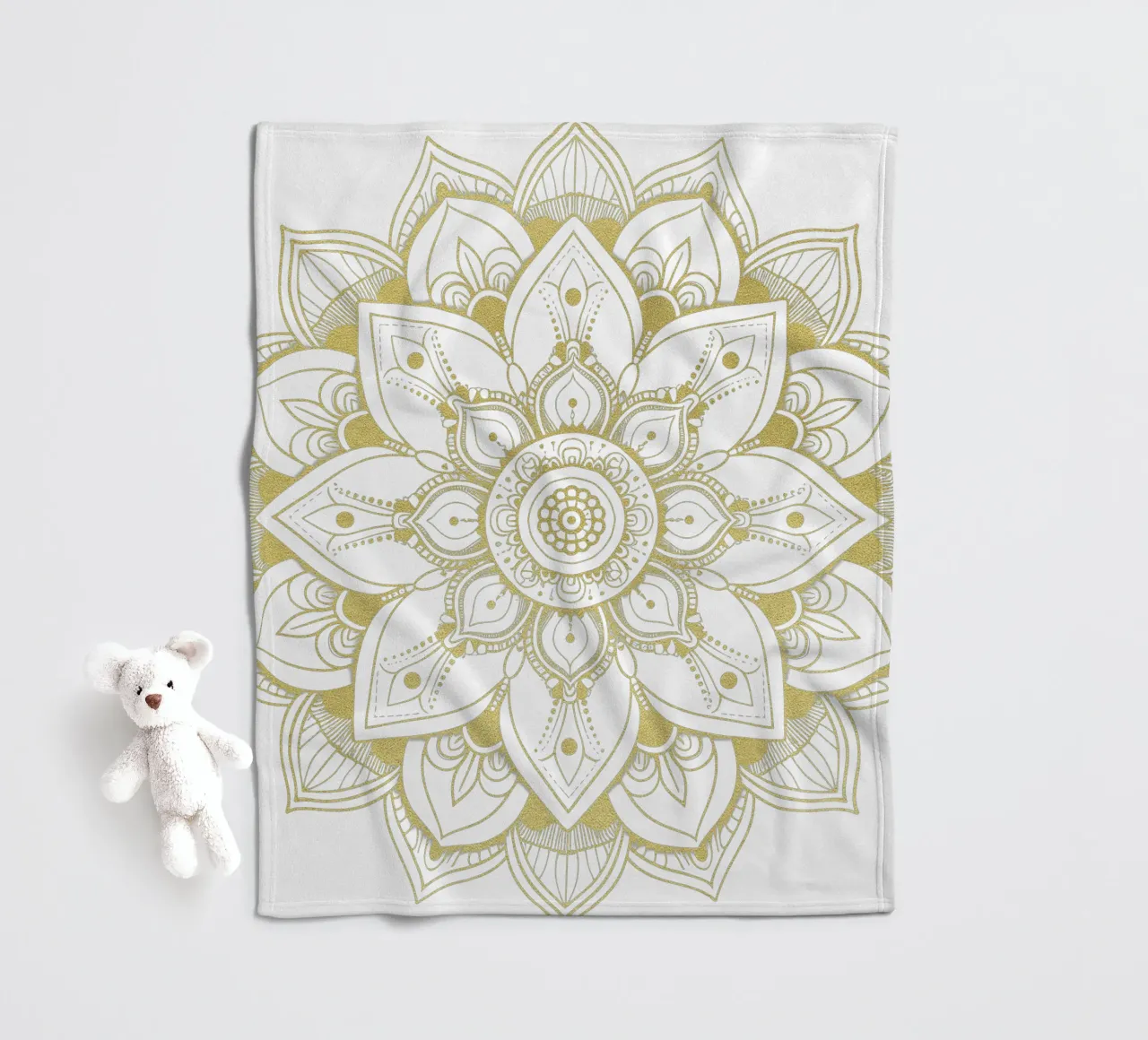 Mandala d'oro coperta in pile da Spiritual Touch