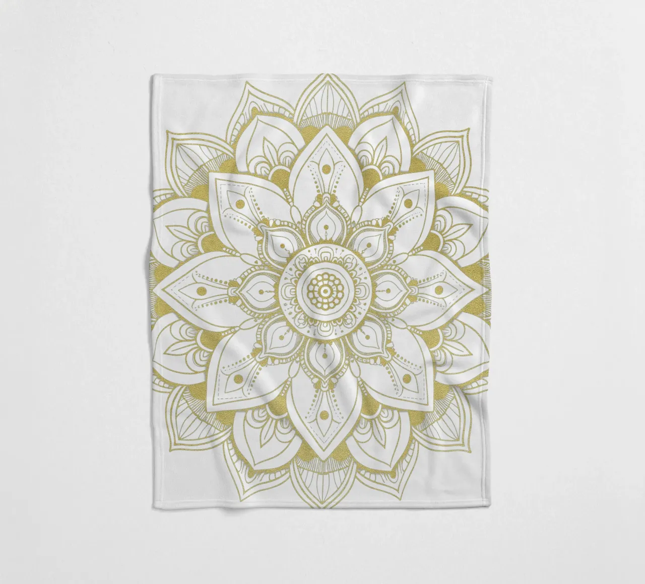 Mandala d'oro coperta in pile da Spiritual Touch