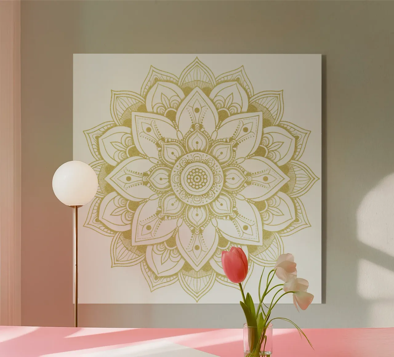 Mandala d'oro plexiglass da Spiritual Touch