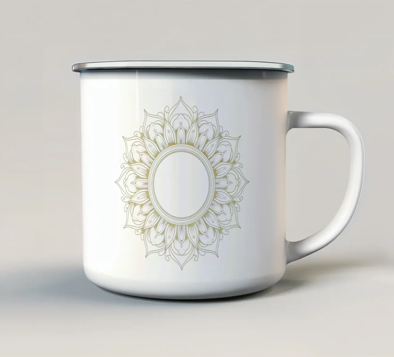 Mandala d'oro tazza in smalto da Spiritual Touch