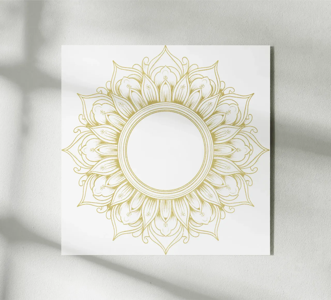Mandala d'oro plexiglass da Spiritual Touch