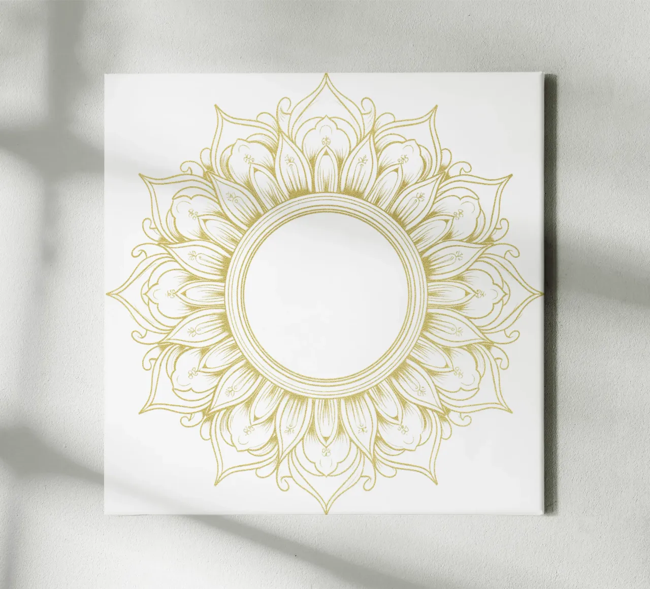 Mandala d'oro tela con Cornice a cassetta da Spiritual Touch