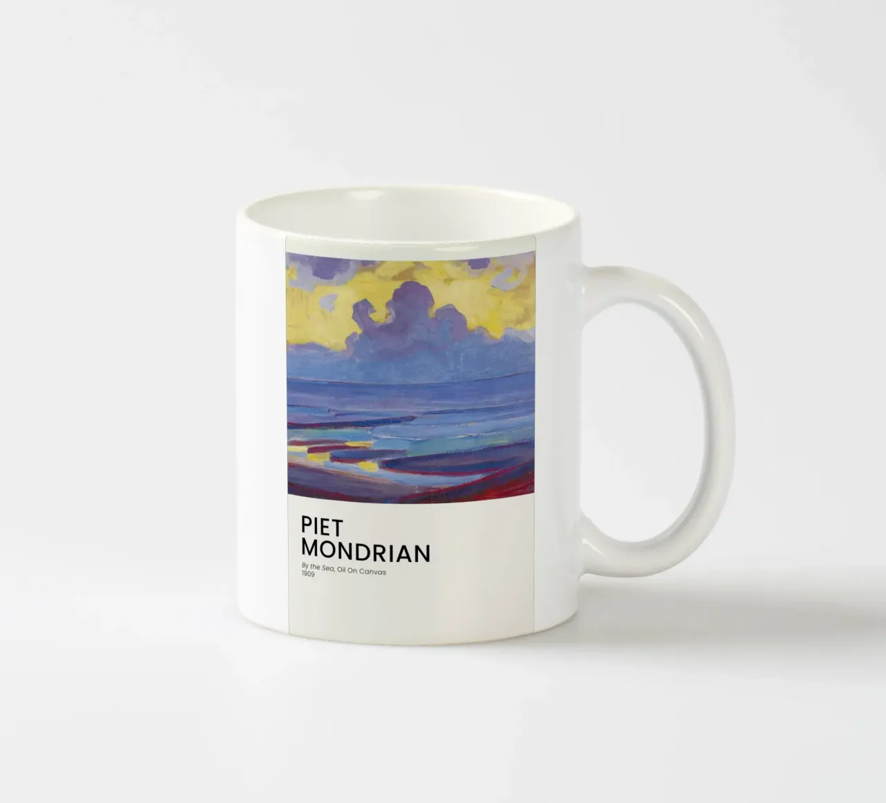 Mondrian - By the Sea tazza in ceramica da Vintage by JUNIQE