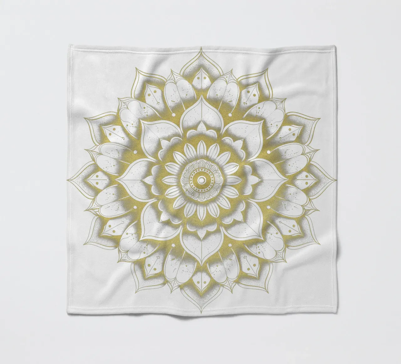 Mandala d'oro coperta in pile da Spiritual Touch