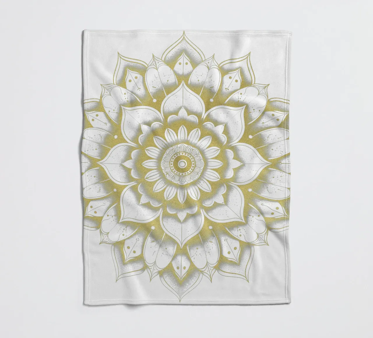 Mandala d'oro coperta in pile da Spiritual Touch