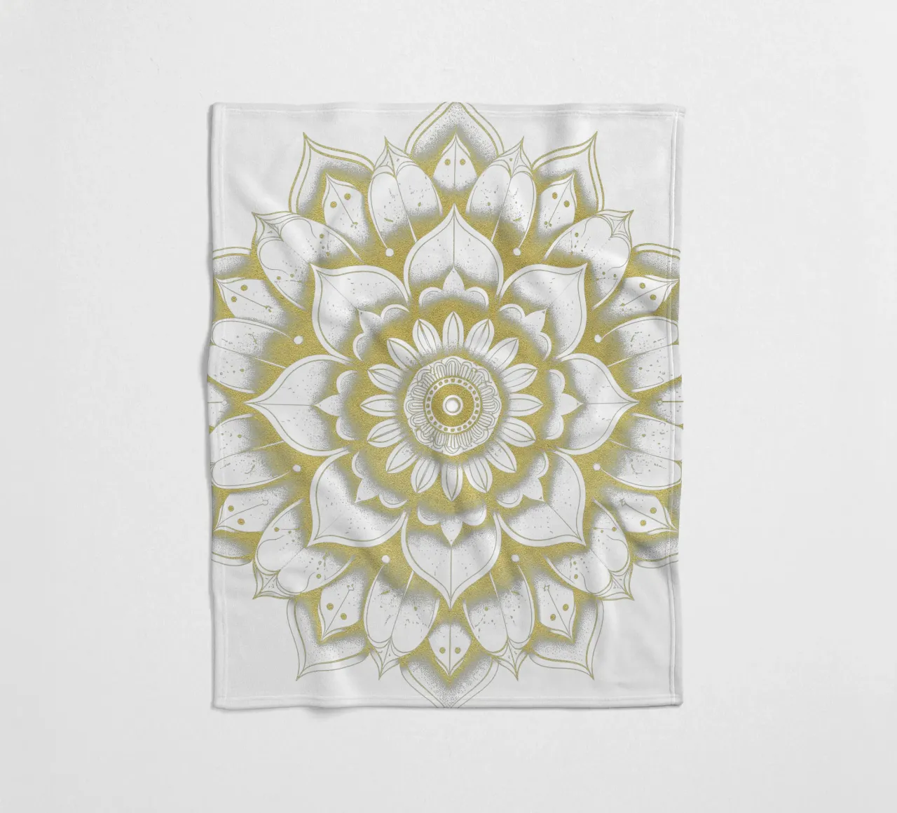 Mandala d'oro coperta in pile da Spiritual Touch