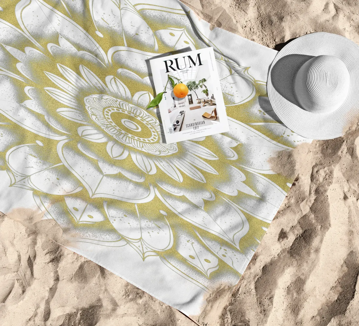 Golden Mandala telo mare da Spiritual Touch