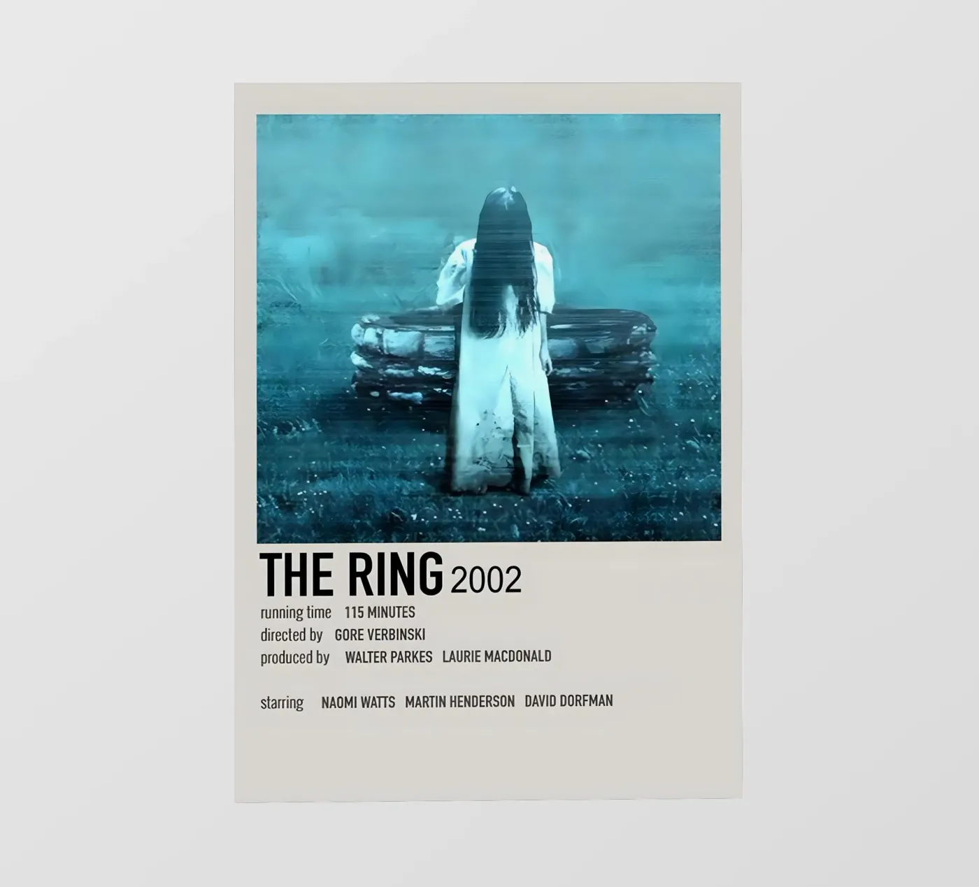 THE RING 2002 fotobehang van MVFminimalist