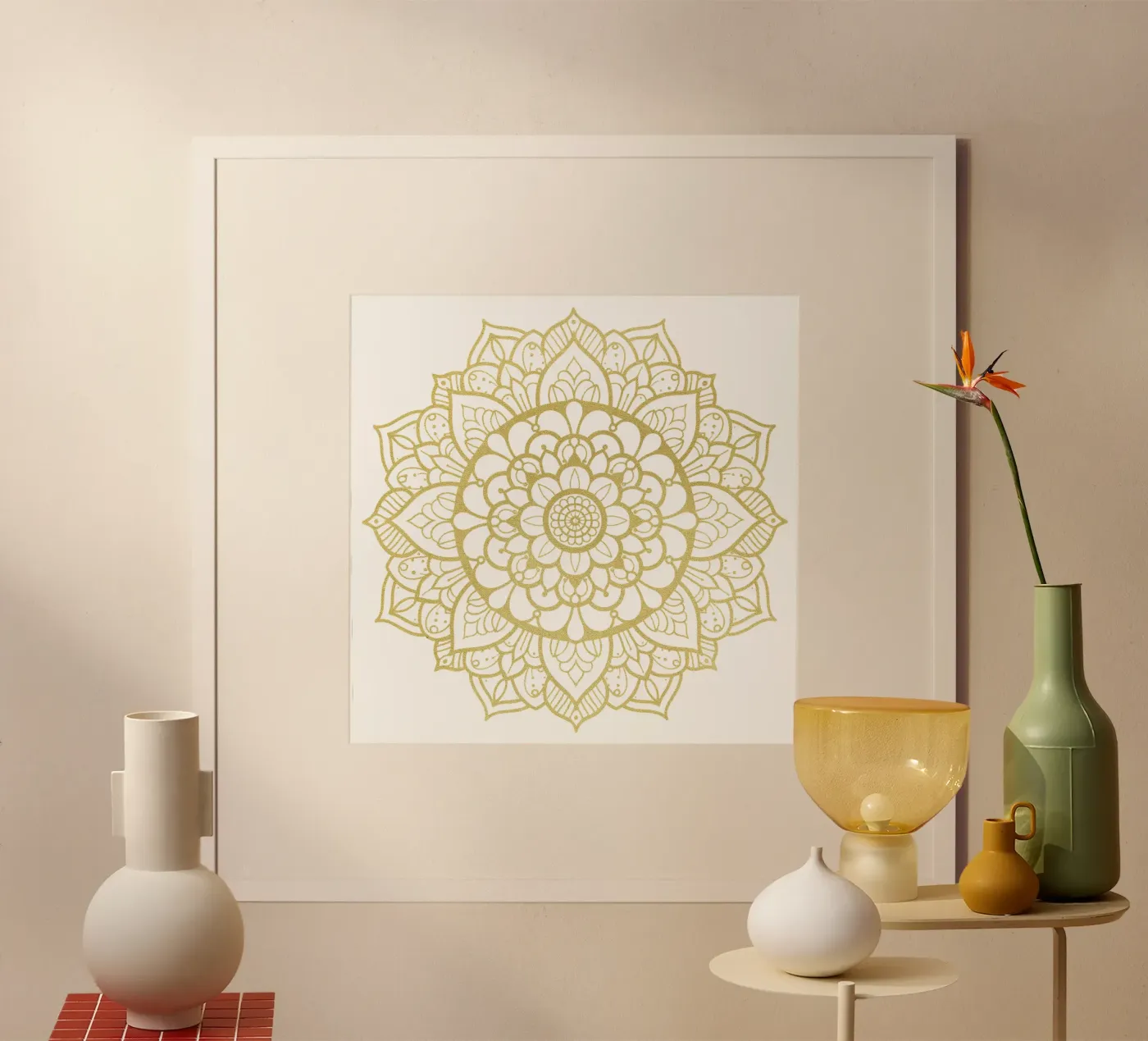 Golden Mandala poster da Spiritual Touch