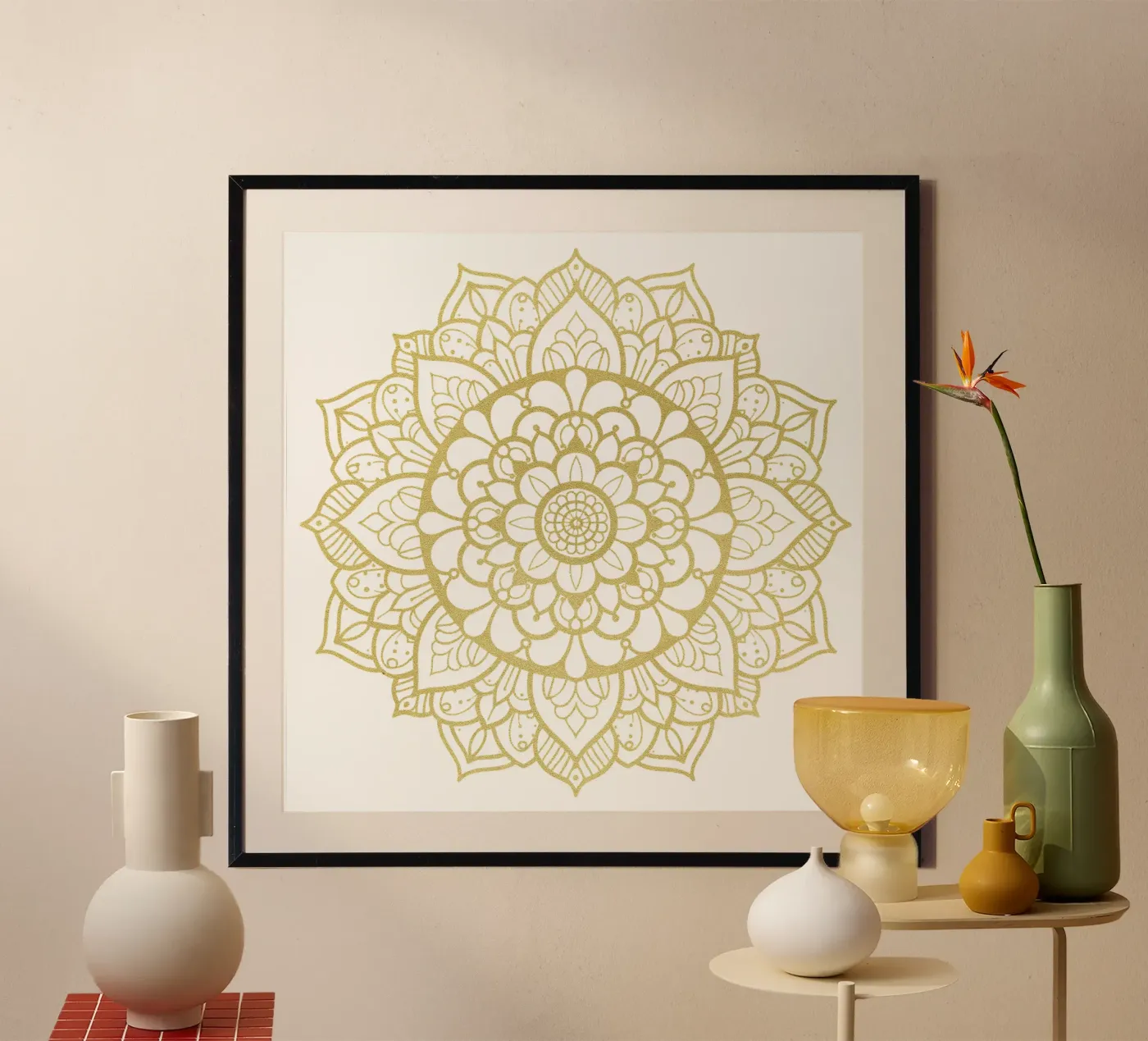 Golden Mandala poster da Spiritual Touch