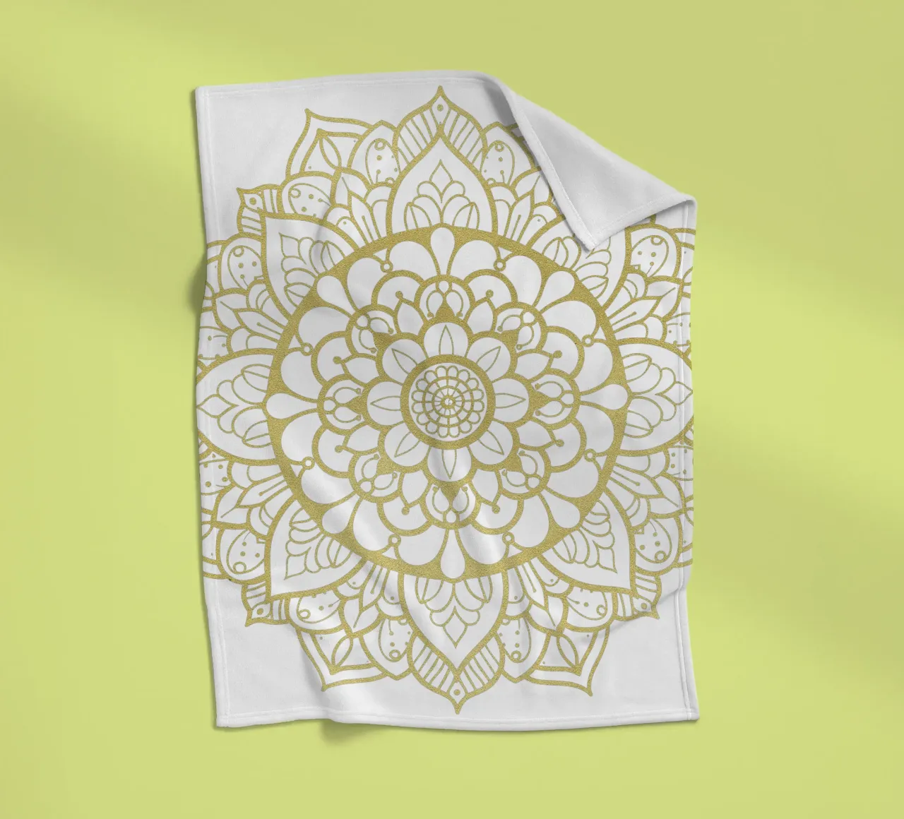 Mandala d'oro coperta in pile da Spiritual Touch