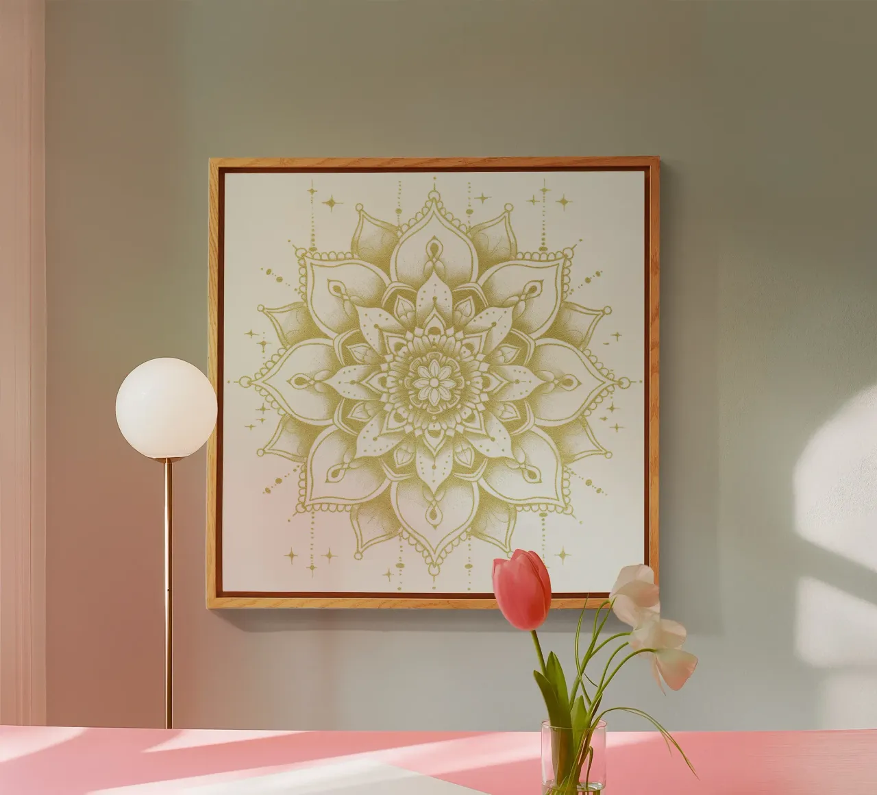Mandala d'oro plexiglass da Spiritual Touch
