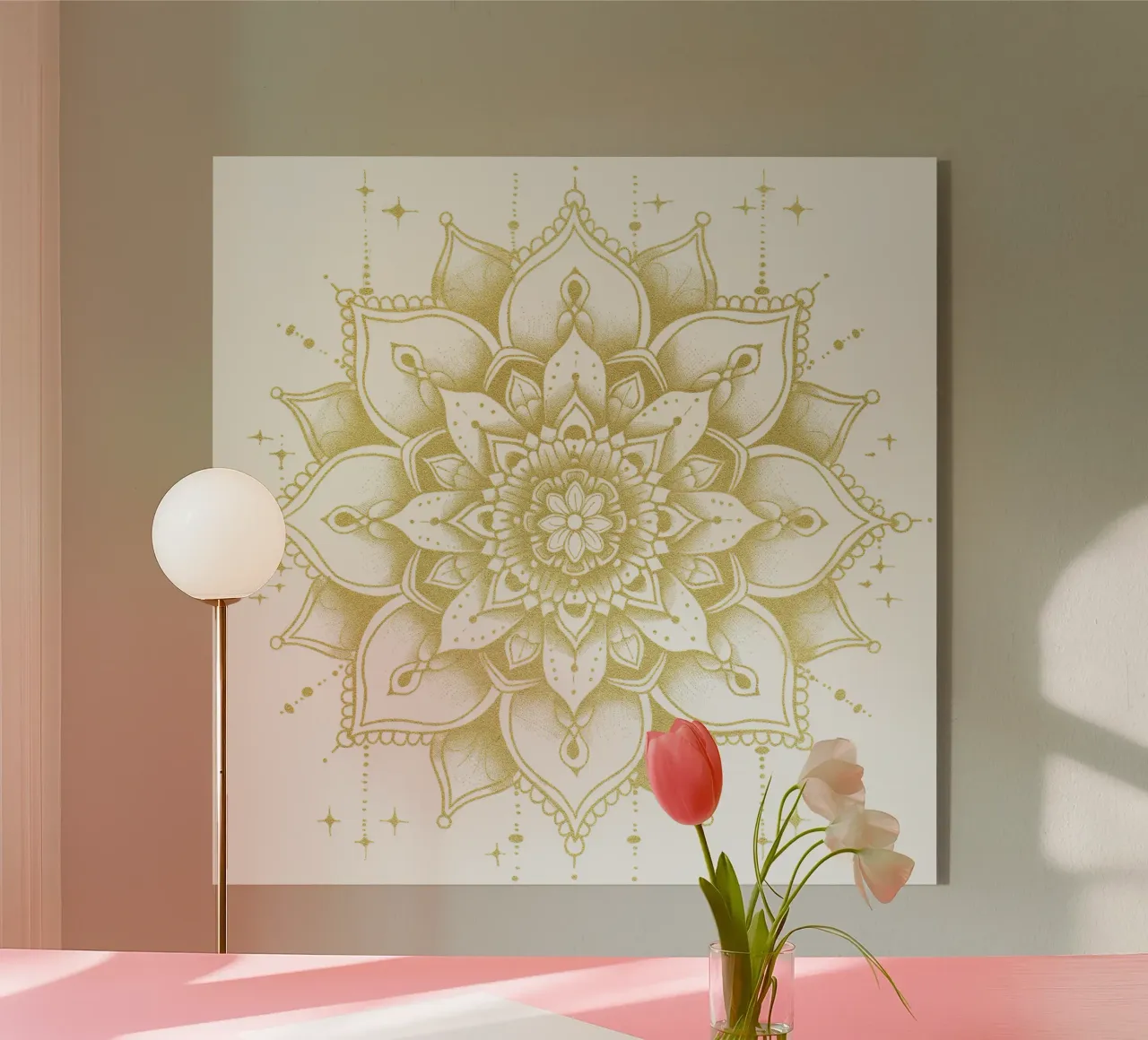 Mandala d'oro plexiglass da Spiritual Touch