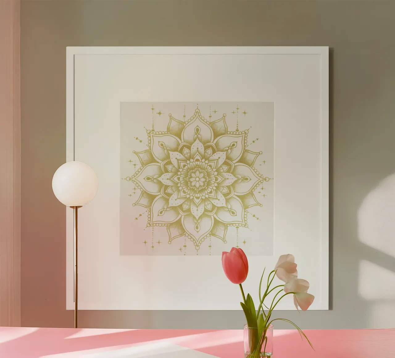 Mandala d'oro poster da Spiritual Touch