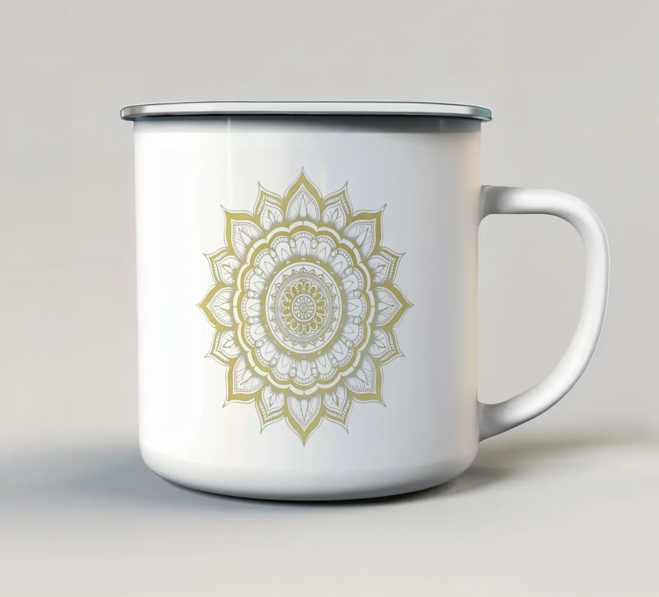 Mandala d'oro tazza in smalto da Spiritual Touch
