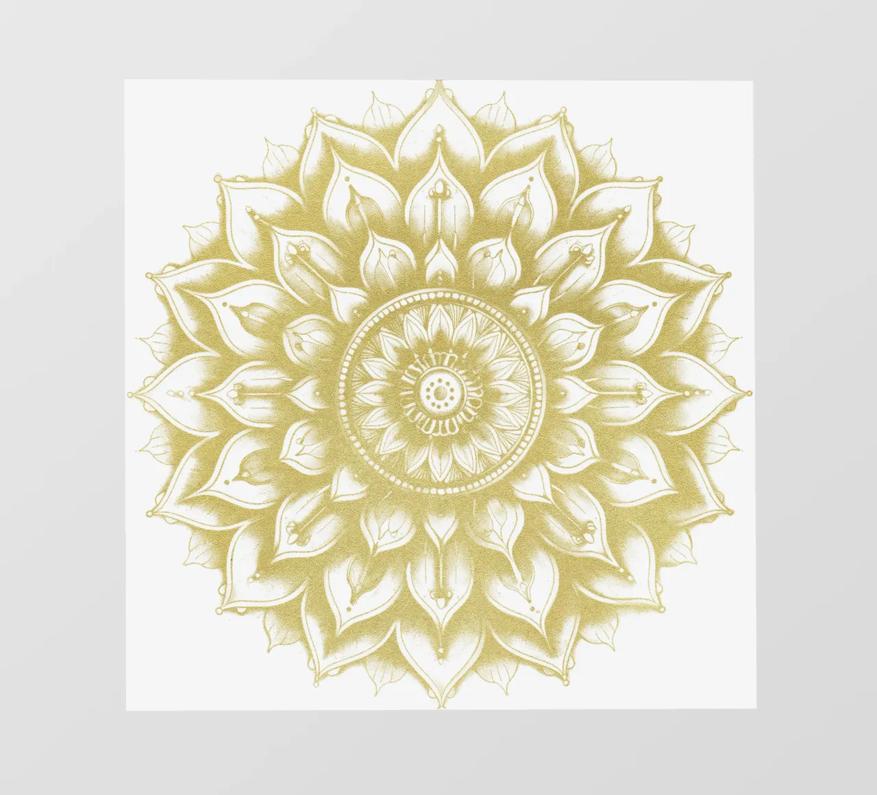 Mandala dorado papel para pared de Spiritual Touch