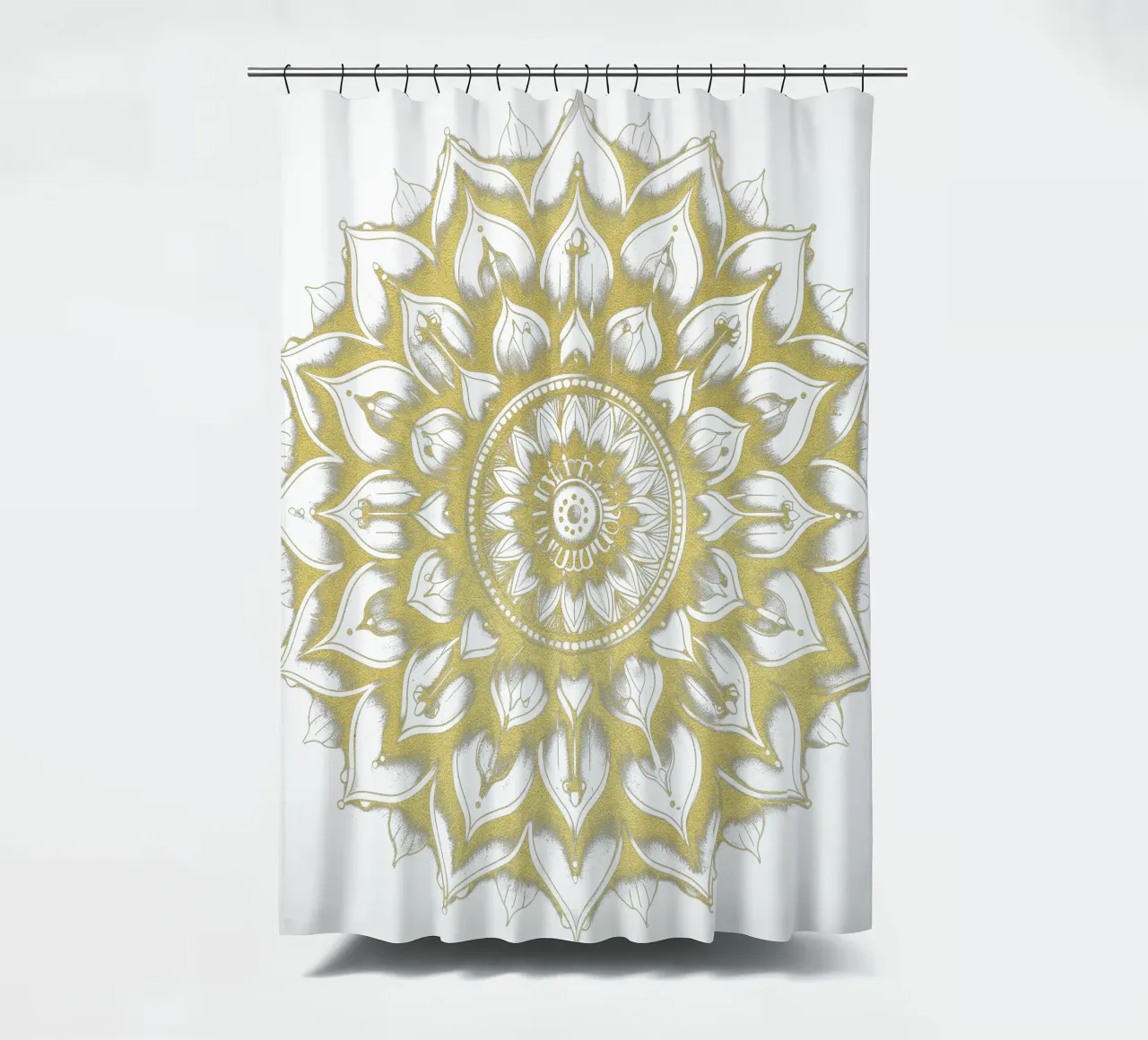 Gouden Mandala douchegordijn van Spiritual Touch