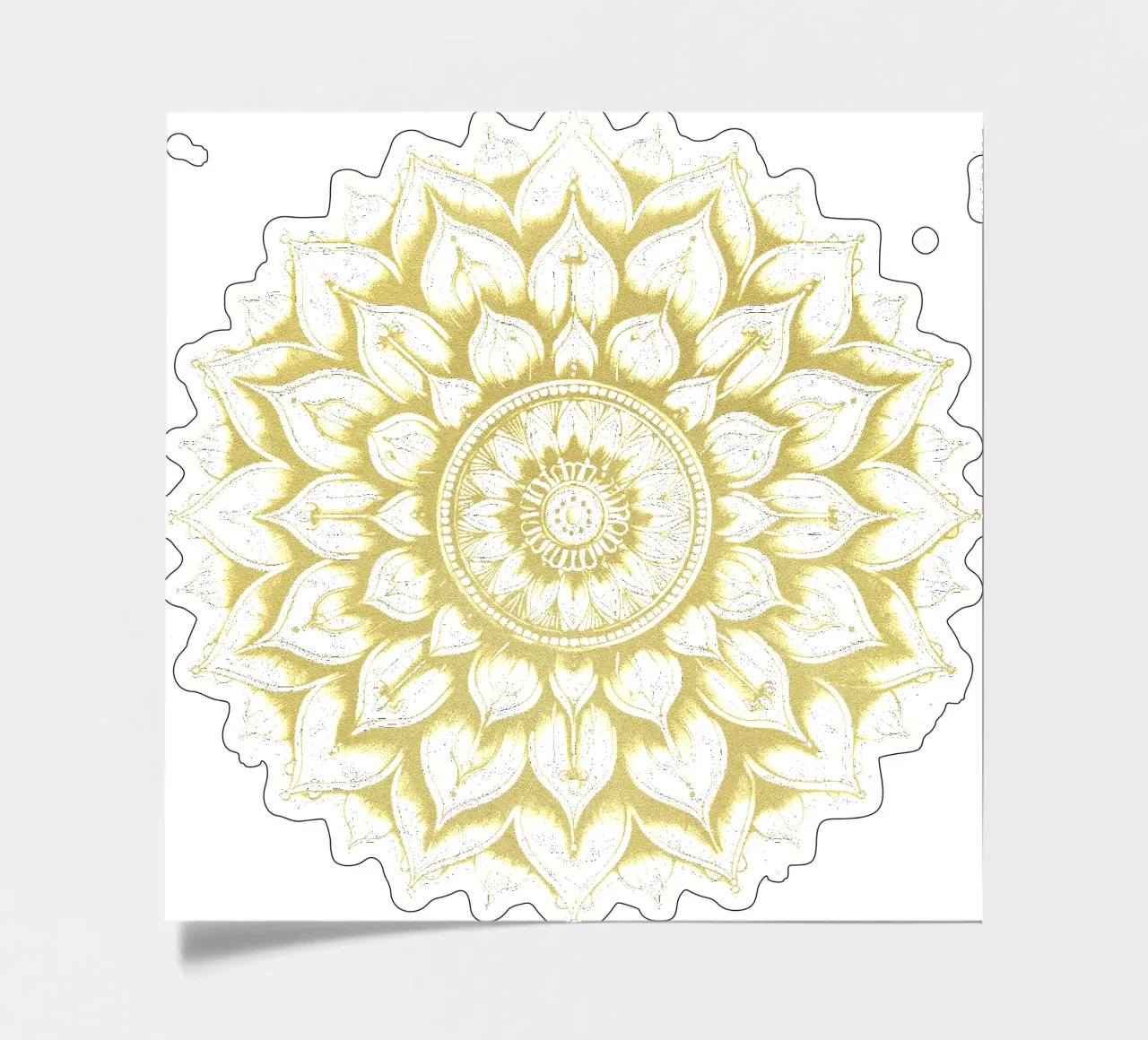 Golden Mandala sticker sheet by Spiritual Touch