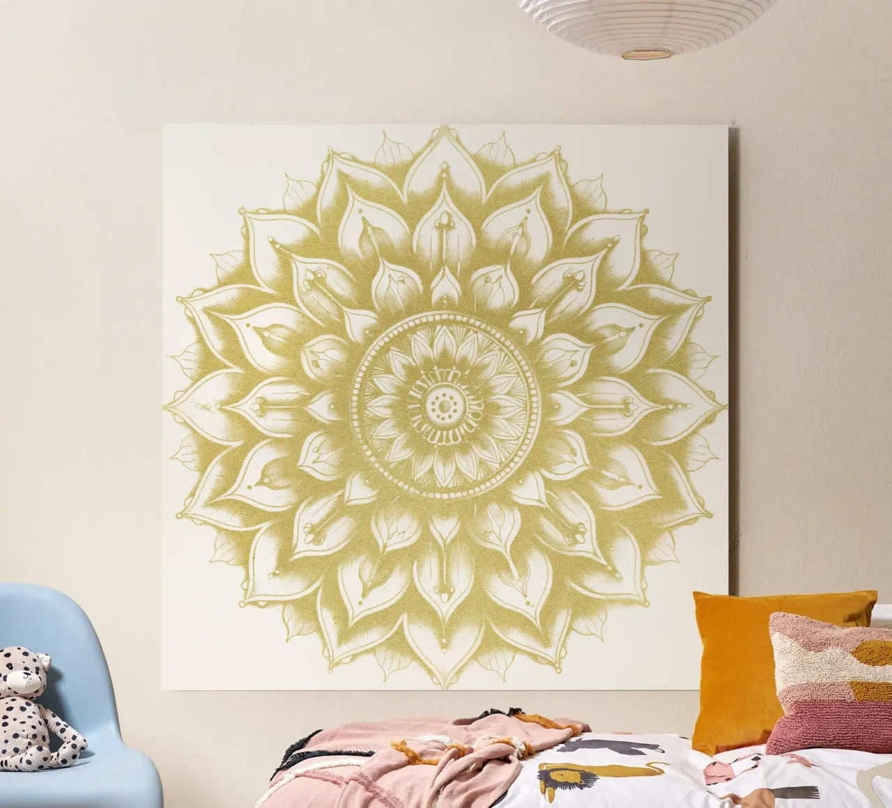 Golden Mandala alu-dibond by Spiritual Touch