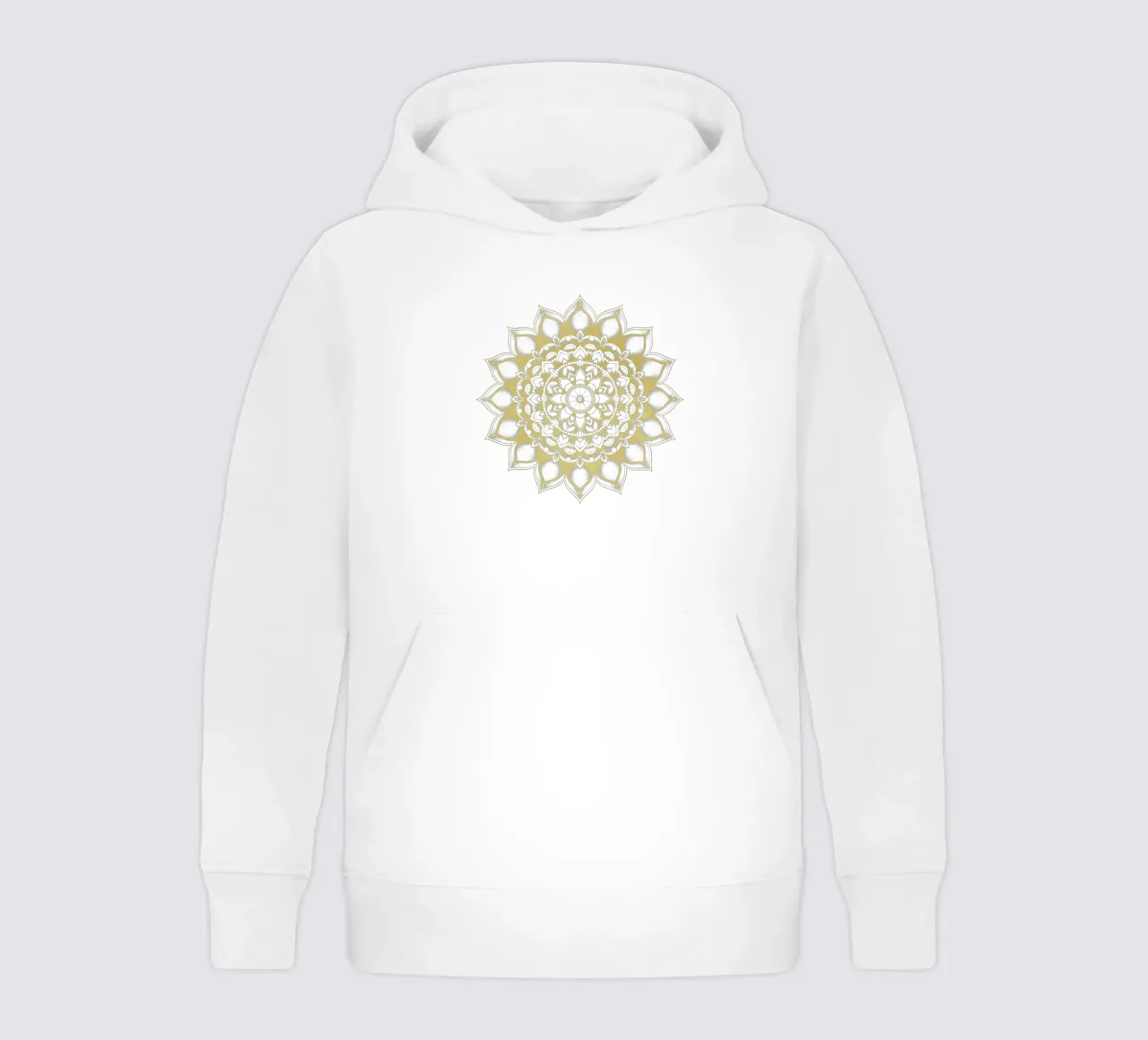 Golden Mandala kids hoodie by Spiritual Touch