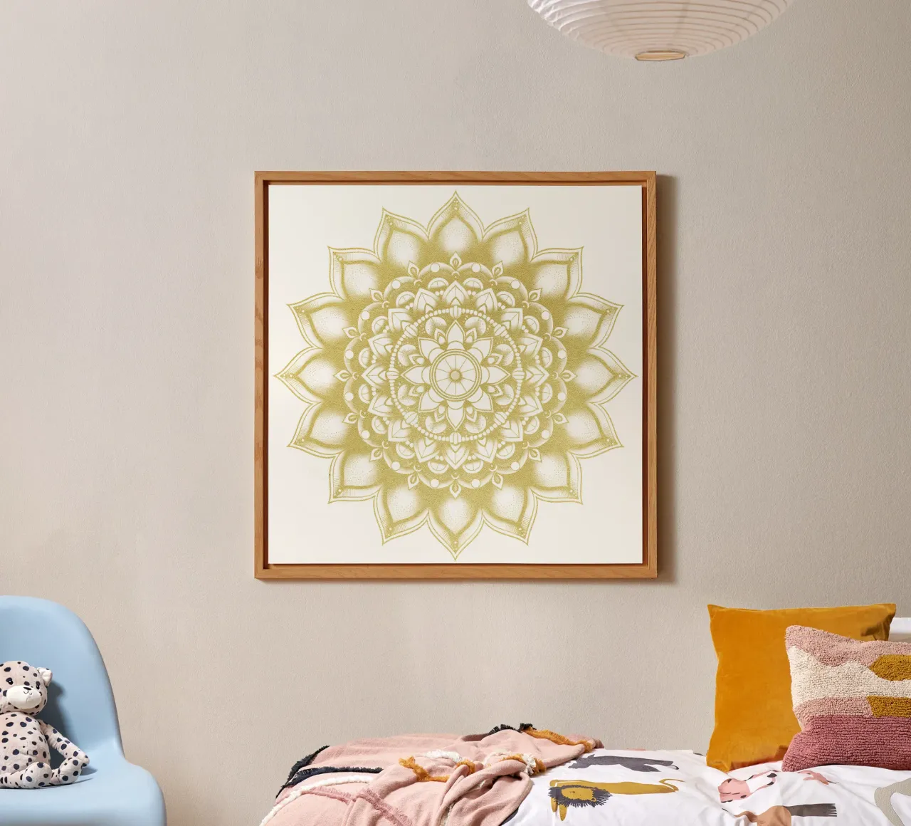 Golden Mandala alu-dibond by Spiritual Touch