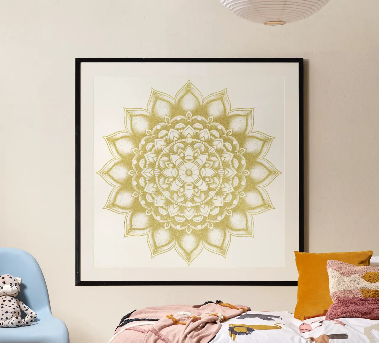 Mandala d'oro poster da Spiritual Touch