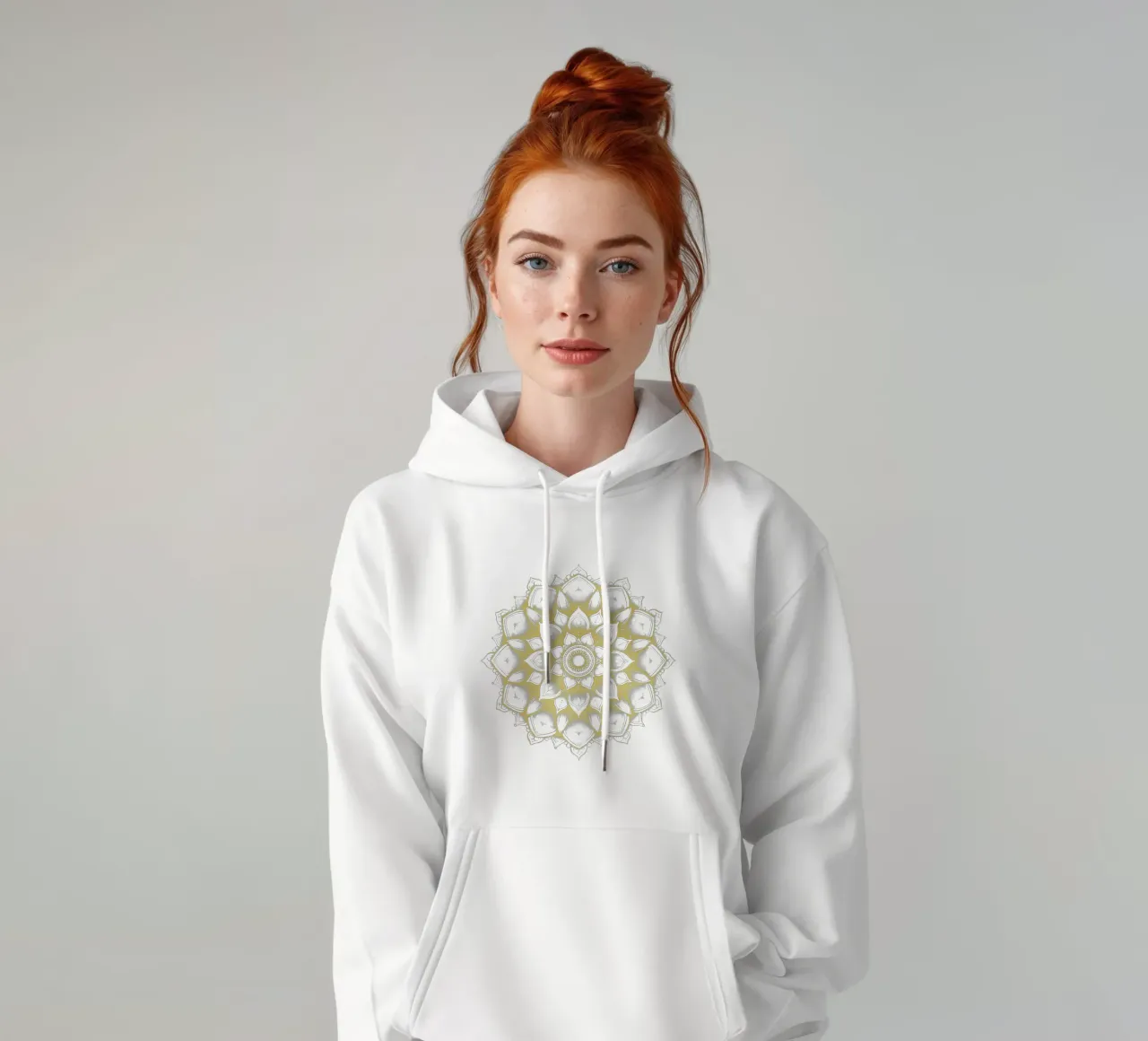 Mandala d'oro felpa con cappuccio da Spiritual Touch
