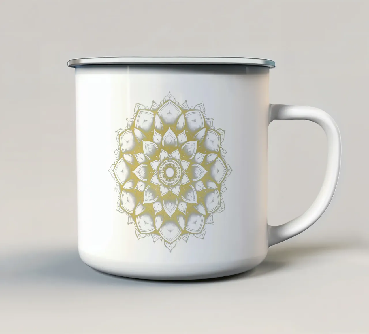 Mandala d'oro tazza in smalto da Spiritual Touch