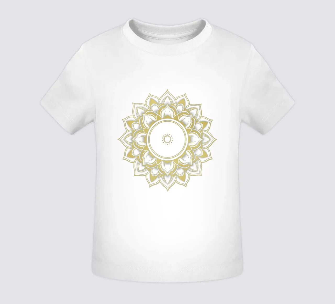 Golden Mandala baby t-shirt by Spiritual Touch