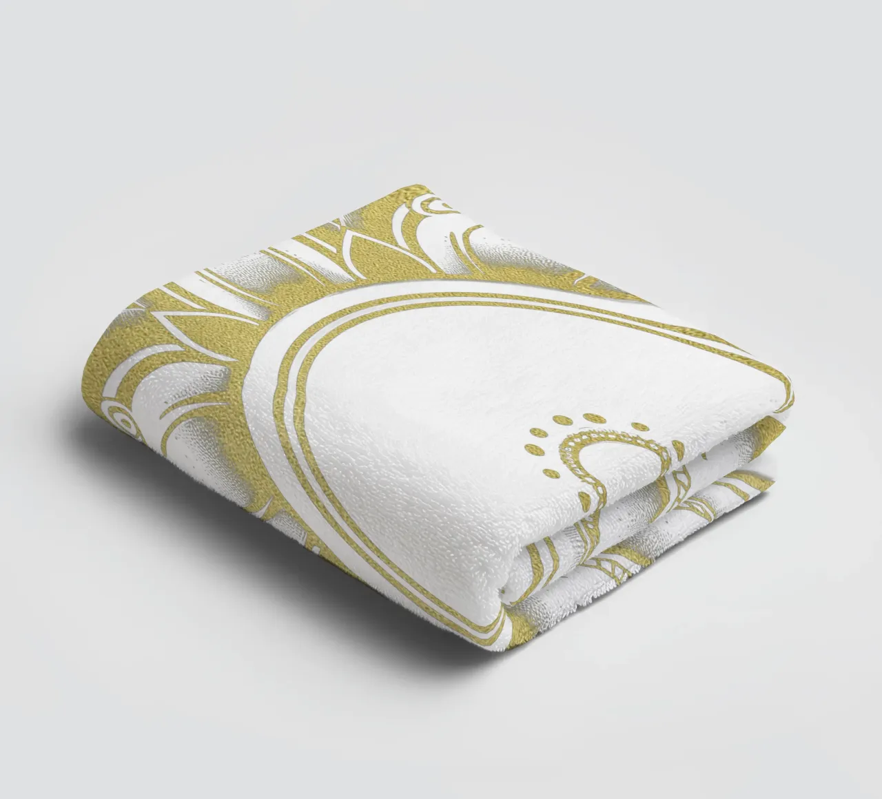Golden Mandala towel by Spiritual Touch