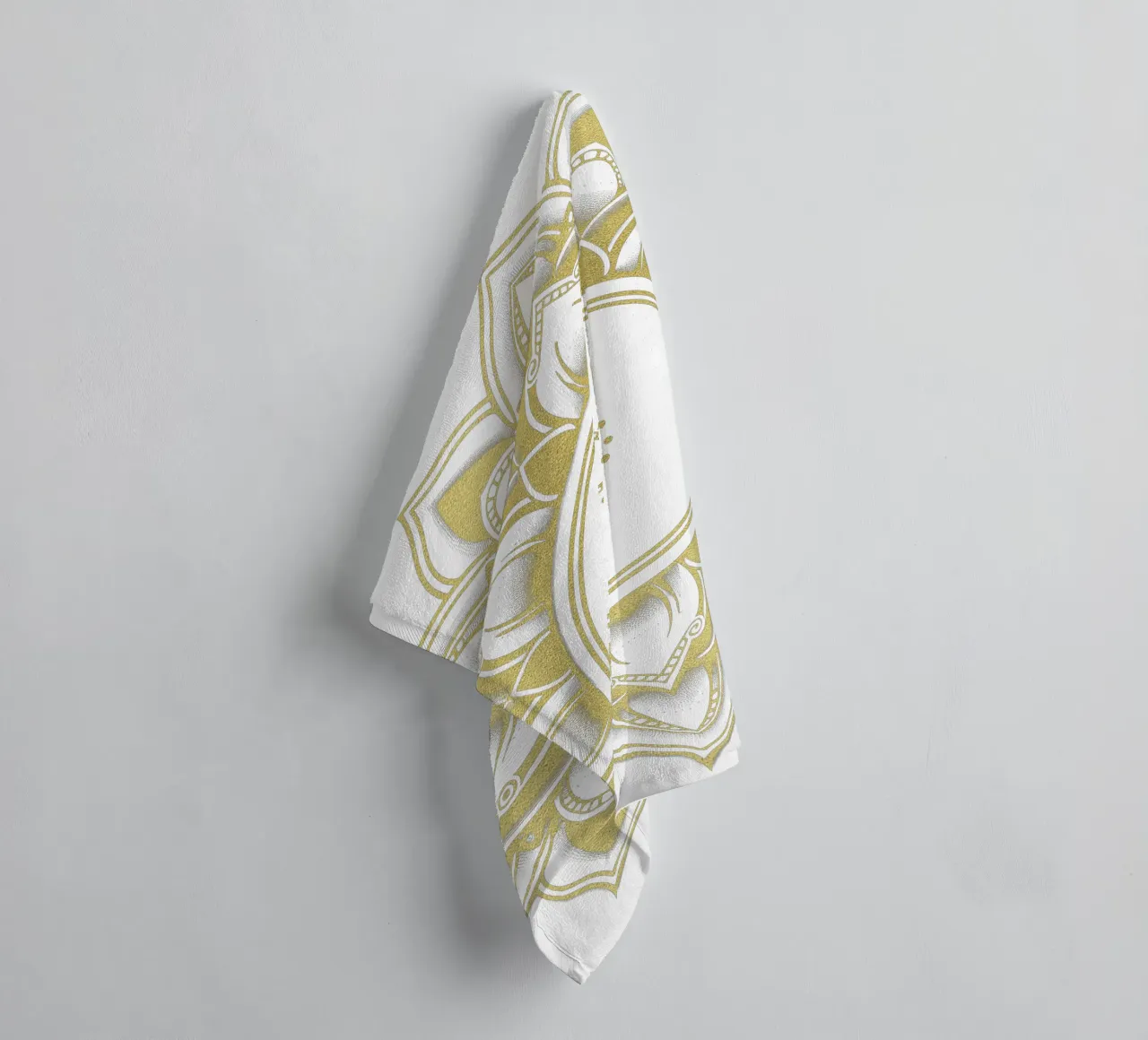 Golden Mandala towel by Spiritual Touch