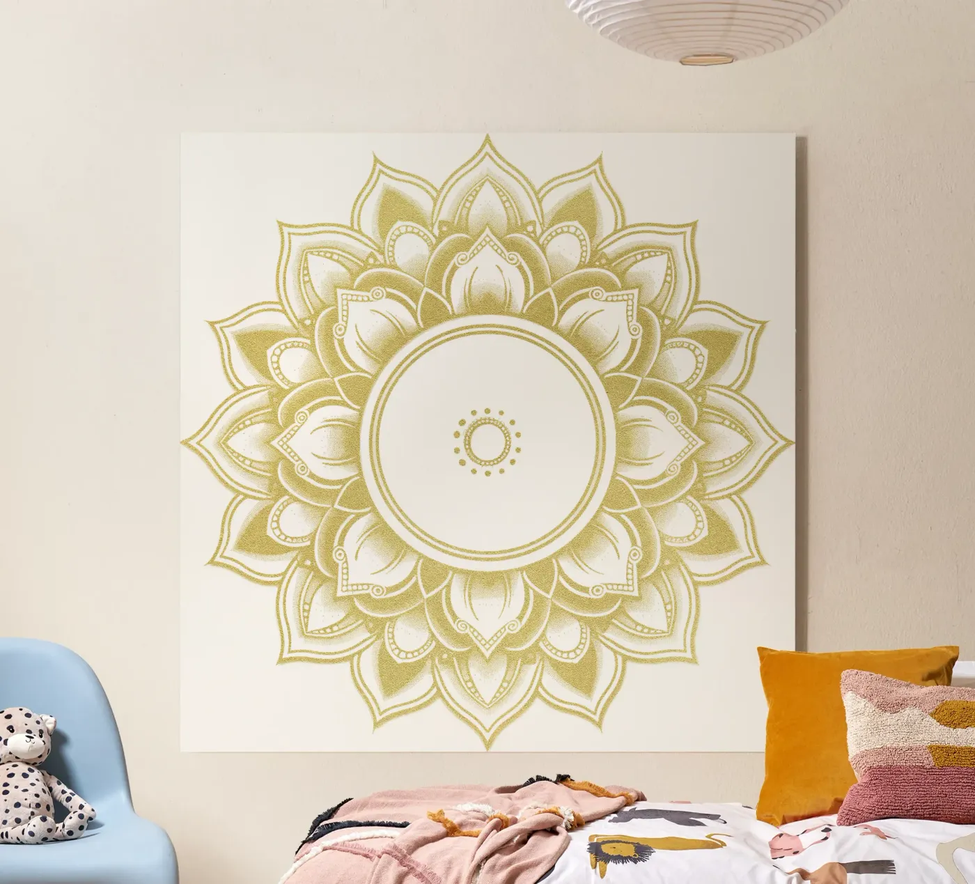 Goldenes Mandala Acryl-Glas von Spiritual Touch