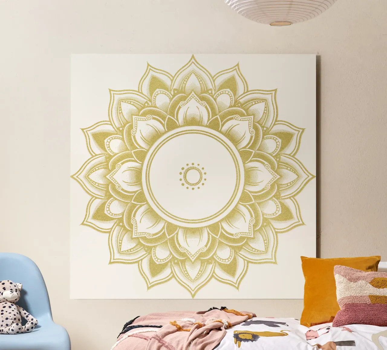 Golden Mandala alu-dibond by Spiritual Touch