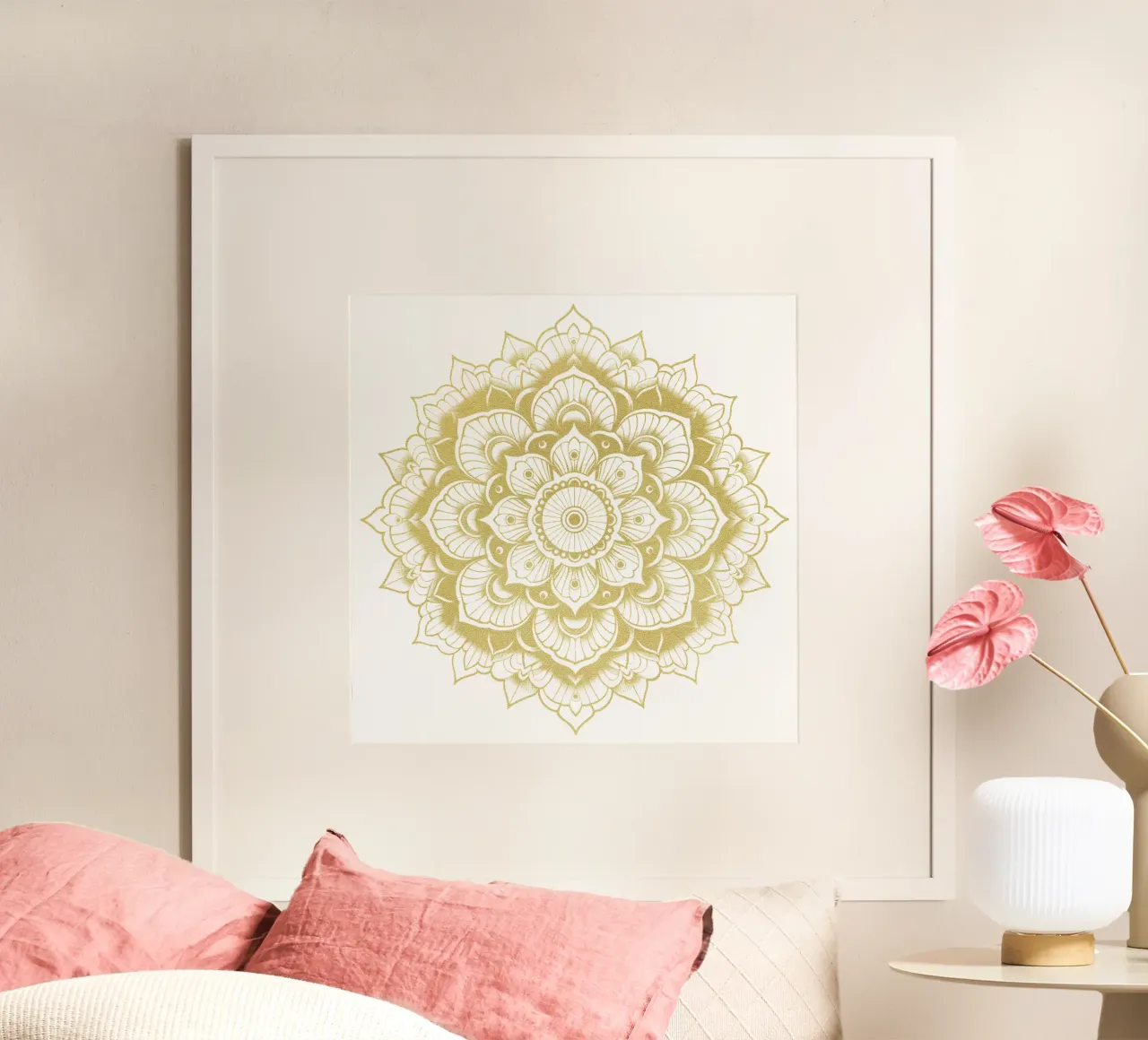 Mandala d'oro poster da Spiritual Touch