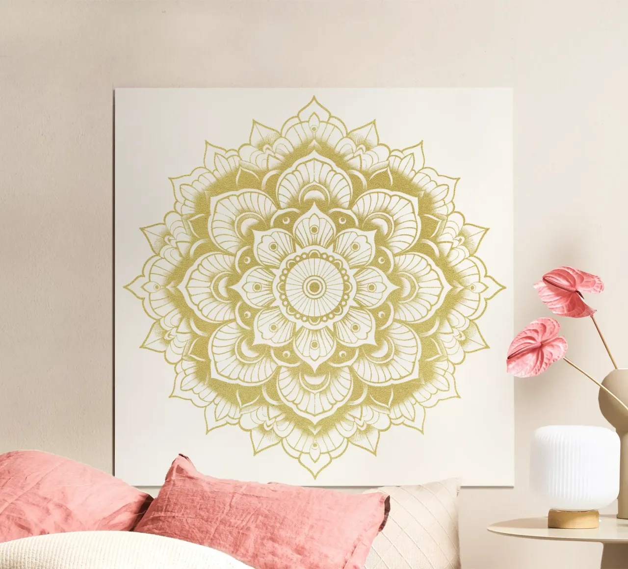 Mandala d'oro poster da Spiritual Touch