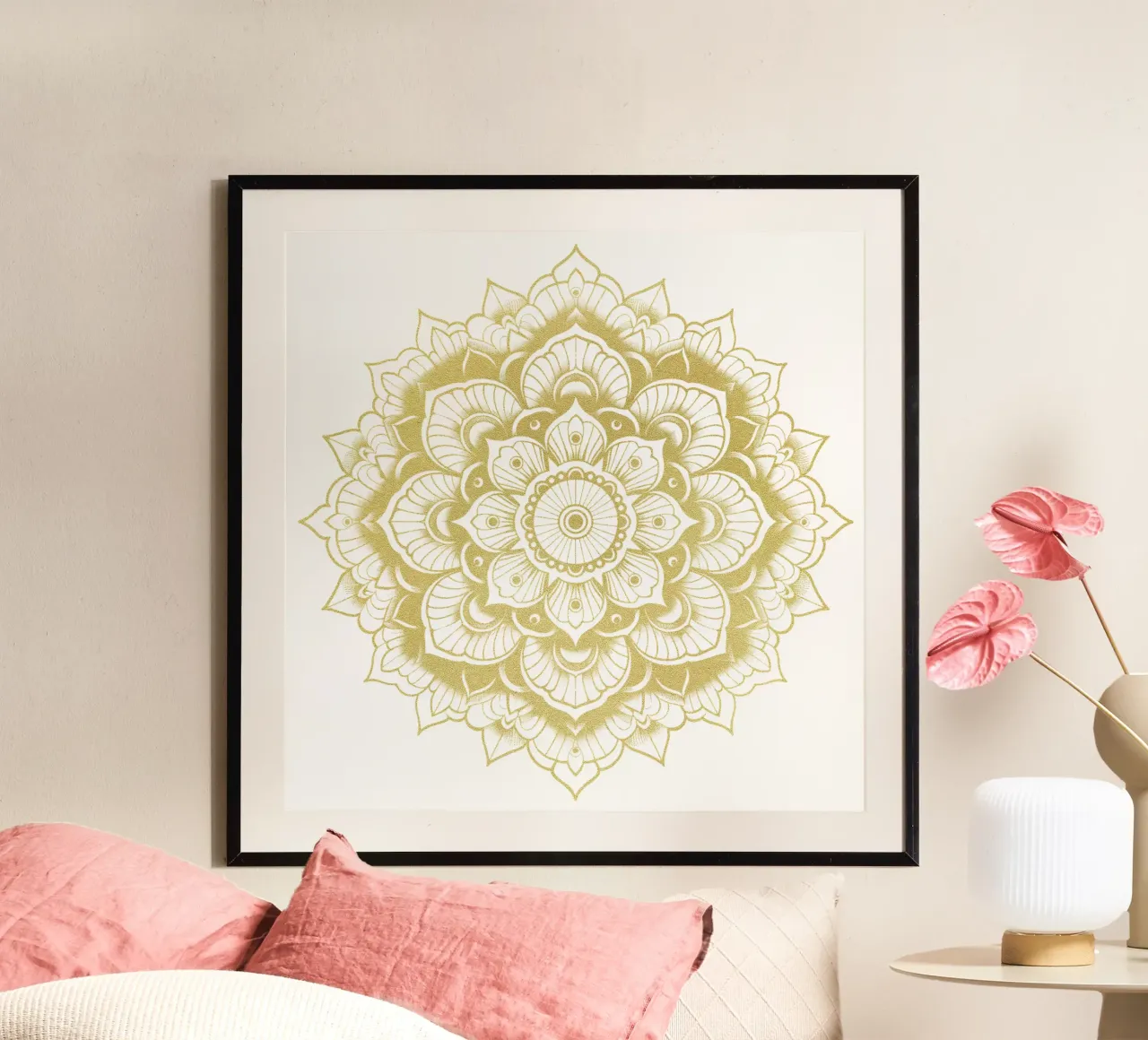 Mandala d'oro poster da Spiritual Touch