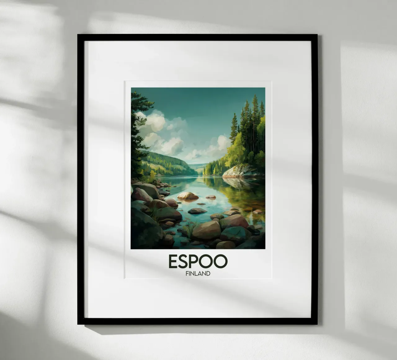 Affiche Espoo poster da Frame the World