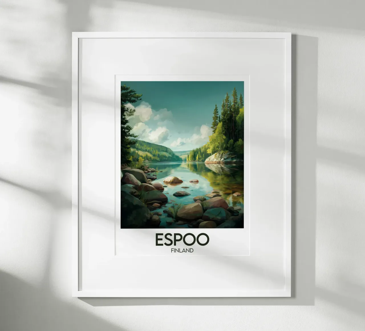 Affiche Espoo poster da Frame the World