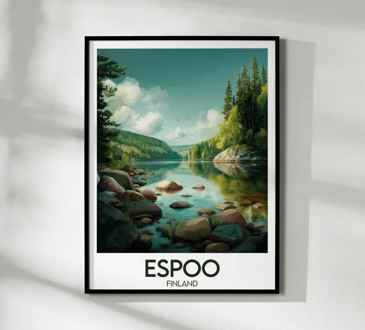 Affiche Espoo poster da Frame the World