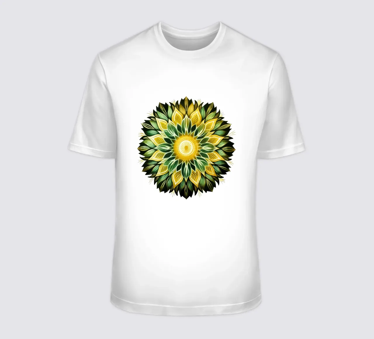Mandala verde t-shirt da Spiritual Touch