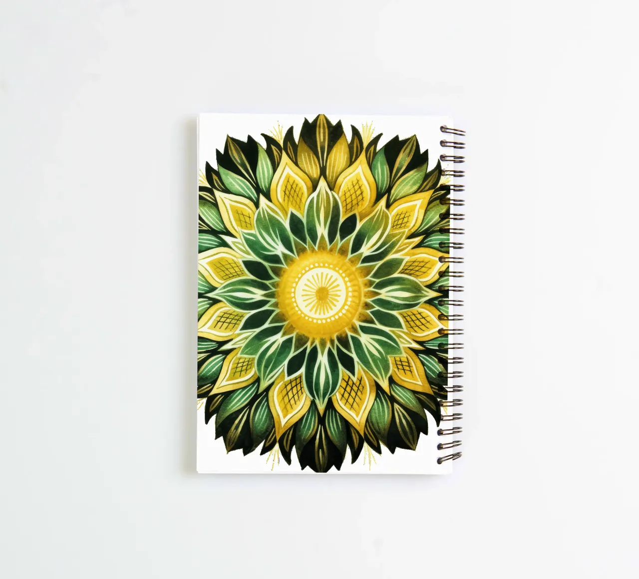 Mandala vert carnet à spirale de Spiritual Touch