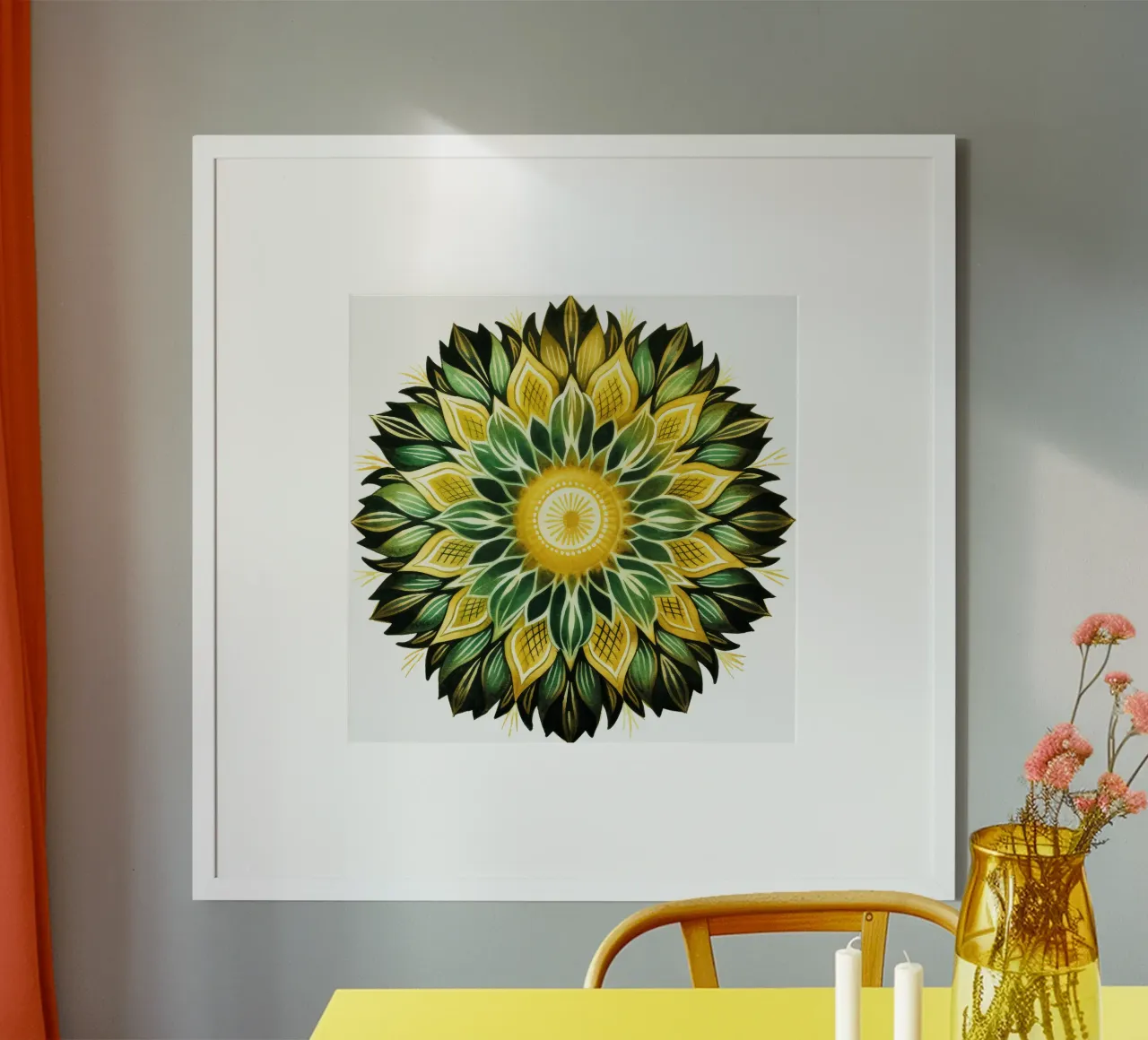 Mandala verde poster da Spiritual Touch