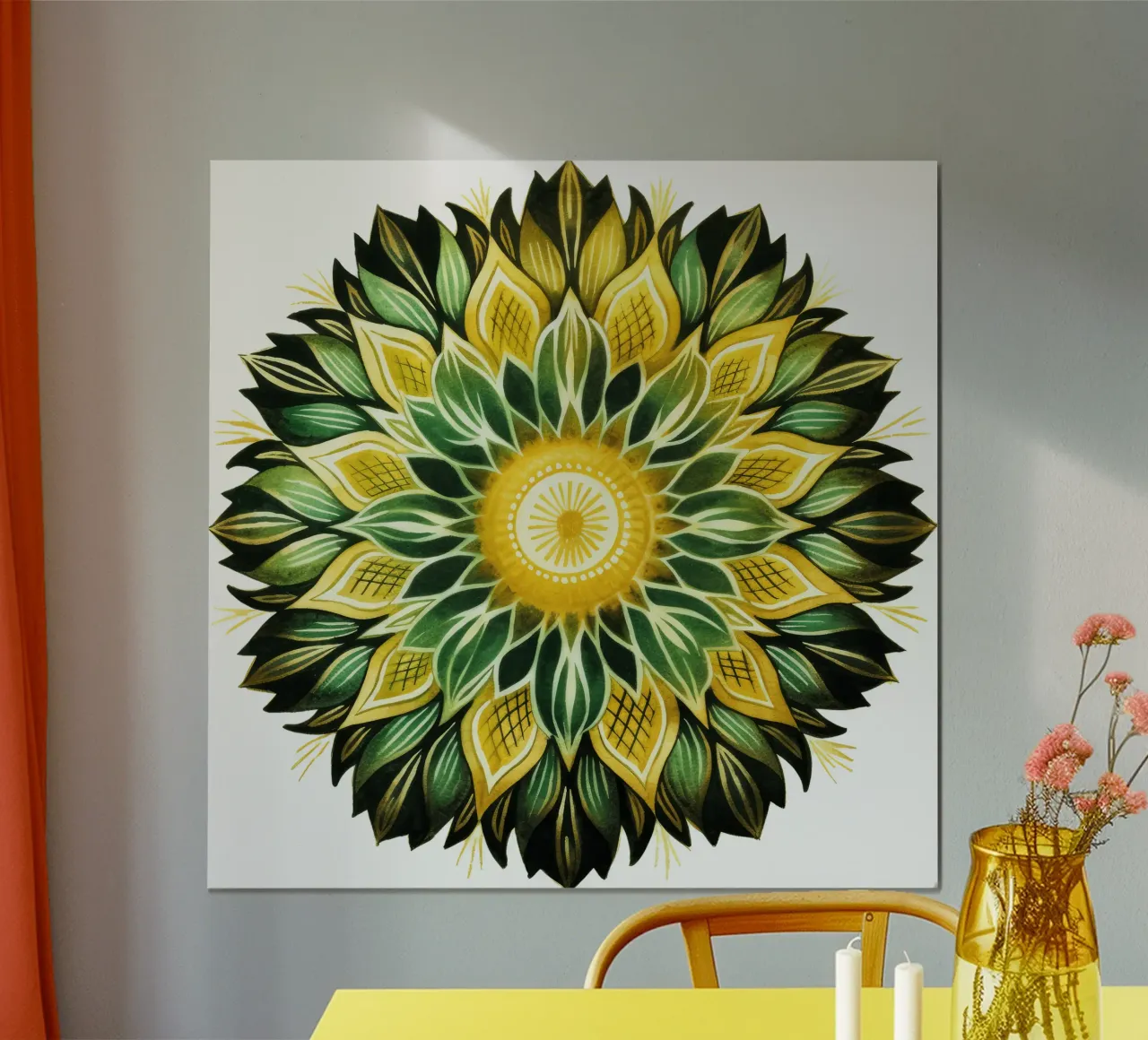 Mandala verde poster da Spiritual Touch