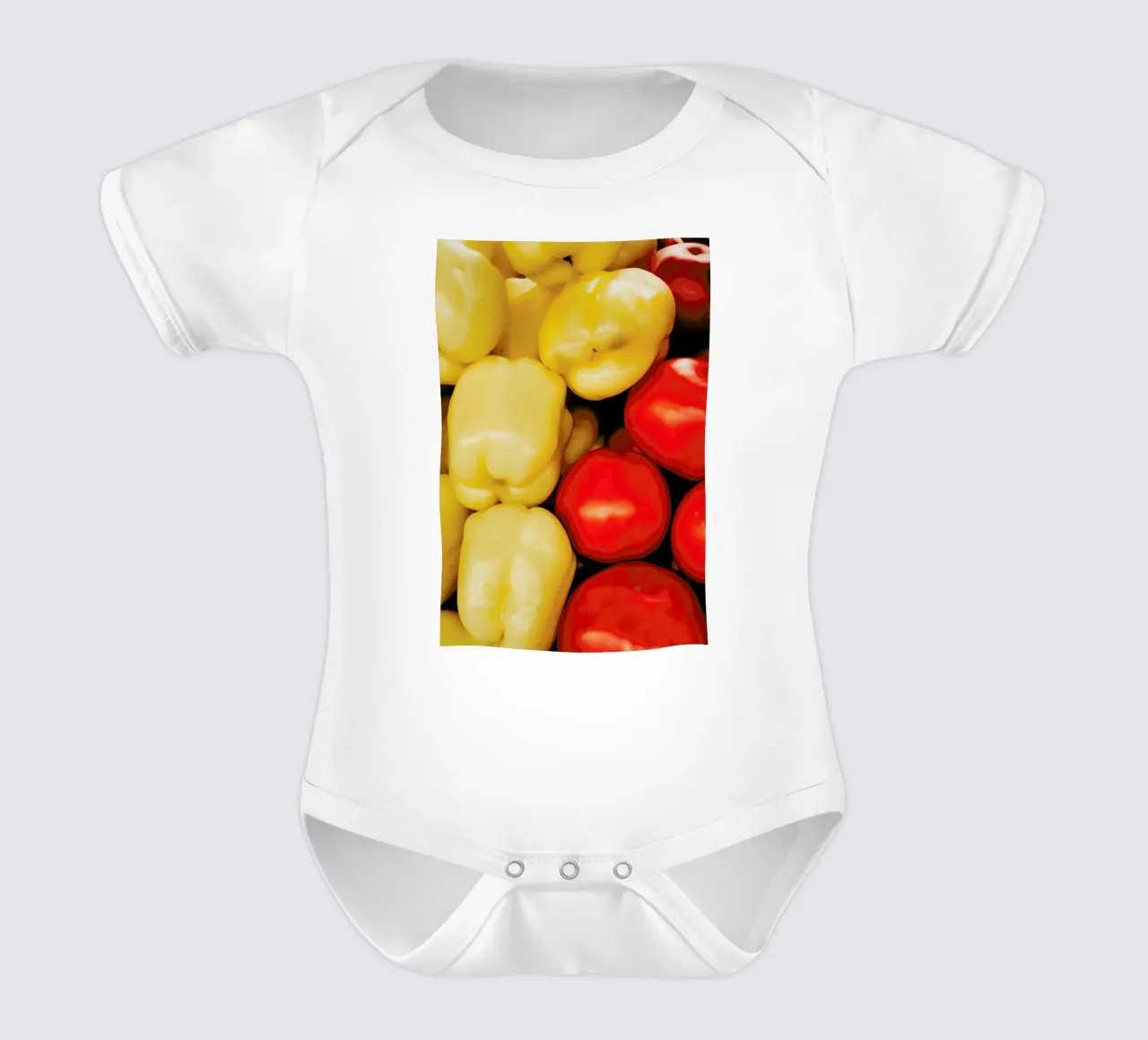Red And Yellow body neonato maniche corte da Sebastian Hilgetag