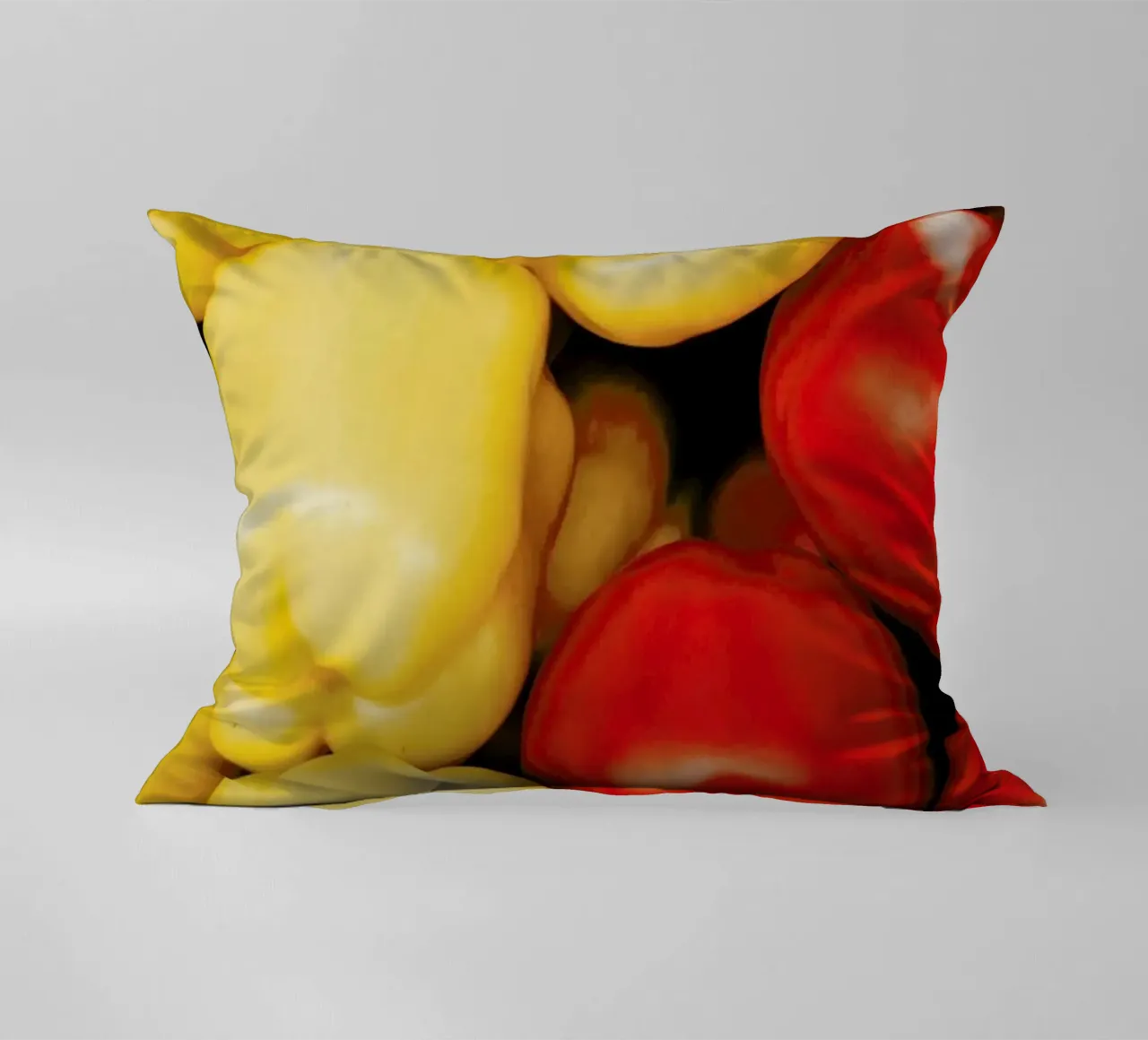 Red And Yellow cuscino da Sebastian Hilgetag