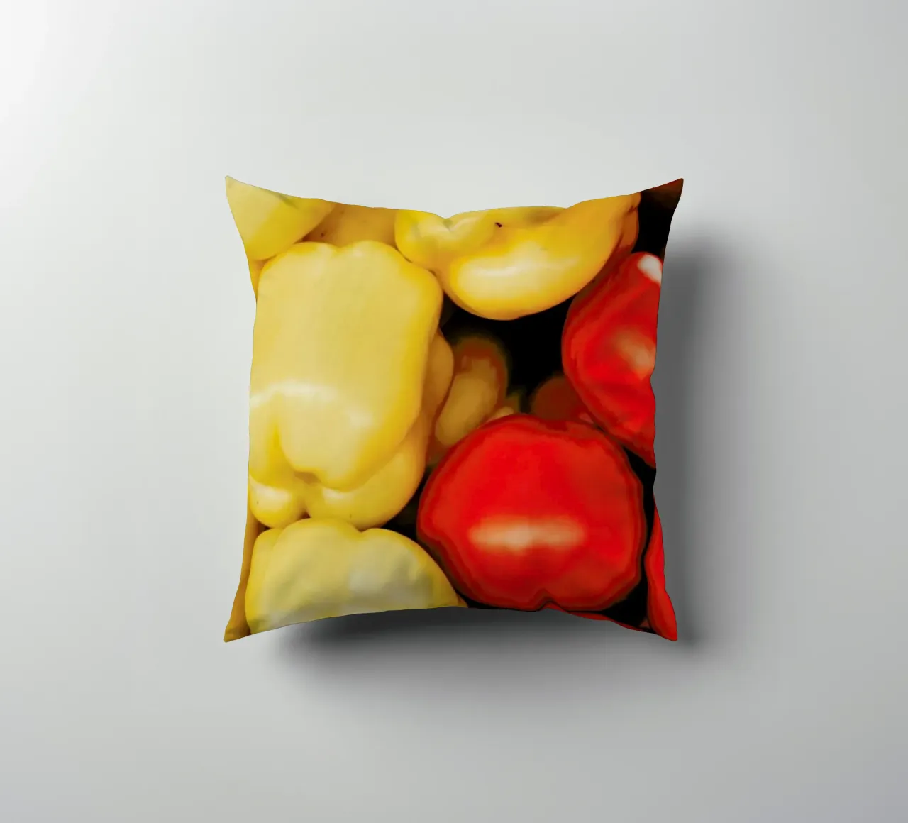 Red And Yellow cuscino da Sebastian Hilgetag